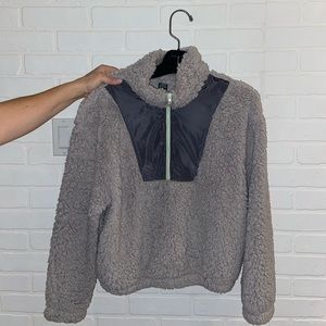 Faux Fur 3/4 Zip Sweater from Wild Fable